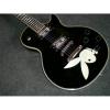 Custom Shop Playboy Inlay With Rabbit Print Black Electric Guitar #1 small image