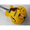 Custom Shop P90 L5 Transparent Yellow Paint Electric Guitar Spring vibrato #1 small image