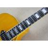 Custom Shop P90 L5 Transparent Yellow Paint Electric Guitar Spring vibrato #2 small image
