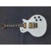 Custom Shop LP White Floyd Vibrato Electric Guitar #1 small image