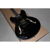 Custom Shop Left Handed Black ES335 ES 335 LP Electric Guitar #1 small image
