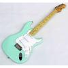 Custom Shop Jeff Beck Fender Green Cyan Single Wammy Bar Electric Guitar #4 small image