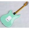 Custom Shop Jeff Beck Fender Green Cyan Single Wammy Bar Electric Guitar #5 small image