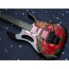 Custom Shop Ibanez Red Flower Electric Guitar #2 small image