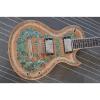 Custom Shop Flower Real Abalone Electric Guitar #4 small image