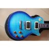 Custom Shop Flame Maple Top Blue Standard Electric Guitar #1 small image