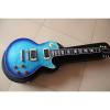 Custom Shop Flame Maple Top Blue Standard Electric Guitar #3 small image