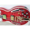 Custom Shop ES 335 Bigbys Maple Red LED Jazz Electric Guitar #2 small image