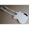 Custom Shop Don Felder EDS 1275 SG Double Neck Arctic White Left Handed Electric Guitar #5 small image