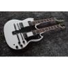 Custom Shop Don Felder EDS 1275 SG Double Neck Arctic White Electric Guitar #1 small image