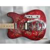 Custom Shop Cherry Red 1969 Reissue Paisley Telecaster Electric Guitar Floral #1 small image