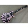 Custom Shop Buzzsaw Pink Zakk Wylde Electric Guitar #5 small image