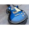 Custom Shop Blue Tiger Burst Maple Top Electric Guitar #2 small image