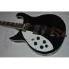 Custom Shop Black Rickenbacker 620 Left Handed Electric Guitar
