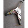 Custom Shop Black Jimi Hendrix Flying V Electric Guitar #2 small image