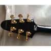 Custom Shop Black Gold Hardware LP Flying V Electric Guitar #2 small image
