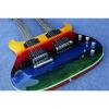 Custom PRS Double Neck 6 String Electric Guitar Tricolor Passive Pickups and 12 String Guitar