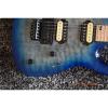 Custom Jackson Quilted Maple Top Blue Electric Guitar