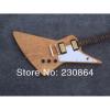 Custom Firebird Burl Maple Top Explorer Electric Guitars Gold Tuners #4 small image