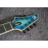 Custom Built Mayones Flame Maple Blue Teal 6 String Electric Guitar #2 small image