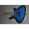 Custom Built Mayones Regius 7 String Electric Guitar Tiger Blue Maple Top #5 small image