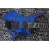 Custom Shop Fanned Frets Steinberger Blue Headless Electric Guitar
