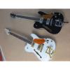 Custom American Telecaster Fhole Black White Electric Guitar #4 small image