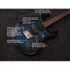 Custom Music Man John Petrucci Ernie Ball JP6 Ocean Blue Guitar #4 small image