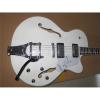 Custom Shop Double Fhole Gretsch Falcon Snow White Guitar