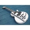 Custom Made ESP Metallica James Hetfield Iron Cross  Snow White w/ Stripes Graphic Electric Guitar