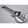 Custom ESP Metallica James Hetfield Iron Cross  Snow White w/ Stripes Graphic Guitar