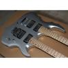 Custom ESP Forest 6 String 12 String Gray Electric Guitar Double Neck
