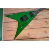 Custom Built Dan Jocobs Flying V ESP LTD Green Guitar