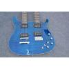 Custom Shop Double Neck 22 6 and 12 Strings Blue PRS Guitar