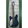 Custom 12 Strings Rickenbacker 360 Blue Flame Maple Top Guitar #8 small image