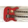 Custom Ibanez JEM 7V Red Double Neck Acoustic Electric 6 12 Strings Guitar