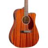 Fender Classic Design Series CD-140SCE Mahogany Cutaway Dreadnought Acoustic-Electric Guitar Natural #1 small image