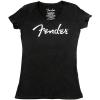 Fender Ladies Distressed Logo T-Shirt Large Black #1 small image