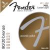 Fender 70CL 80/20 Phosphore Bronze Acoustic Guitar Strings, Custom Light Guage 11-52 (3-Pack) #1 small image