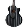 Schecter Guitar Research Synyster Gates 3700 Acoustic-Electric Guitar Gloss Black with Silver Pinstripes #1 small image