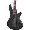 Schecter Guitar Research Stiletto Stealth-4 Electric Bass Guitar Satin Black #1 small image