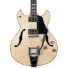 Schecter Guitar Research Corsair Custom Semi-Hollowbody Electric Guitar with Bigsby Natural Pearl #1 small image
