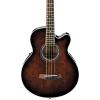 Ibanez AEB10E Acoustic-Electric Bass Guitar with Onboard Tuner Dark Violin Sunburst #1 small image