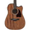 Ibanez AW54CEOPN Artwood Solid Top Dreadnought Acoustic-Electric Guitar Open Pore Natural #1 small image