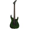 Jackson Custom Select Soloist Electric Guitar Black Green Crackle