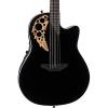 Ovation 1868TX Elite Spalted Maple Acoustic-Electric Guitar Gloss Black