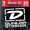 Dunlop Nickel Plated Steel Electric Guitar Strings Medium 3-Pack