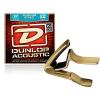 Dunlop Trigger Curved Gold Capo and Phosphor Bronze Light Acoustic Guitar Strings