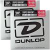 Dunlop Super Bright Nickel Medium 4-String Bass Guitar Strings (4-105) 2-Pack