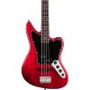 Squier Vintage Modified Jaguar Electric Bass Guitar Special Transparent Crimson Red